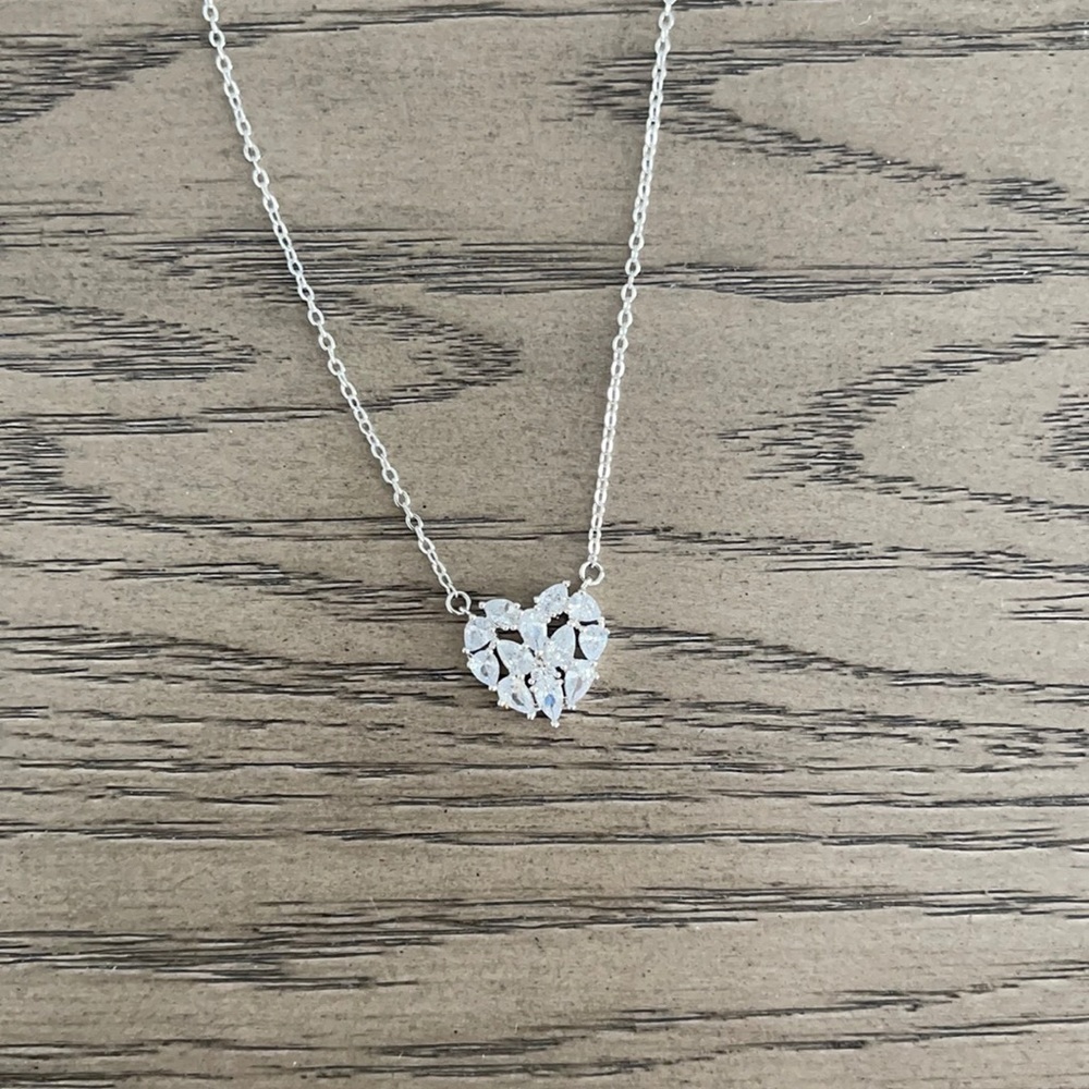 Silver heart necklace